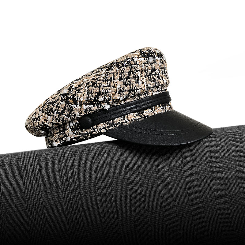 小香风羊毛帅气有型lolita海军帽