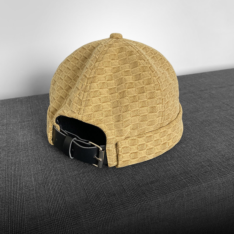 休闲圆顶寸头日系流氓雅痞地主帽