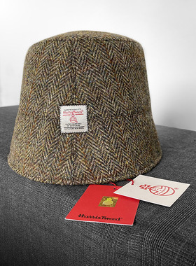 正品哈里斯水桶帽LOWCLASSIC女盆帽人字呢渔夫帽冷帽自闭帽灯罩帽