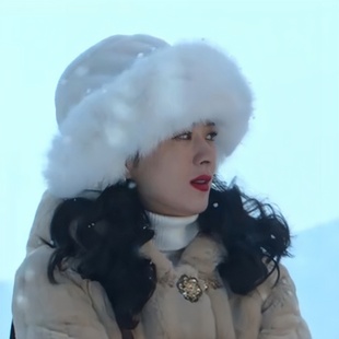 原版风吹半夏赵丽颖许半夏同款雷锋帽秋冬特高级保暖渔夫帽显脸小