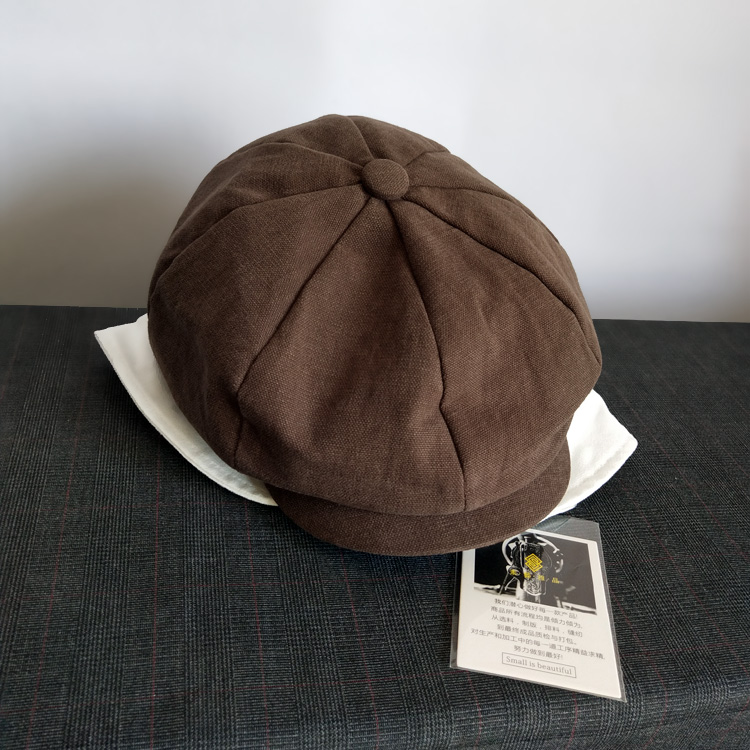 贝雷帽报童帽男女帽子复古八角帽