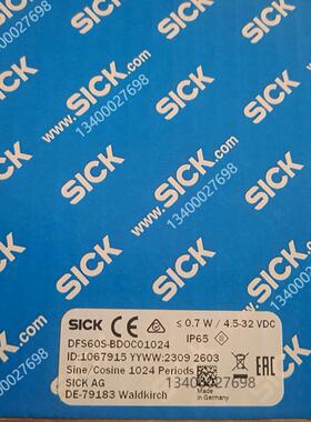 DFS60S-BDOC01024原装现货西克SICK增量型编码器1067915