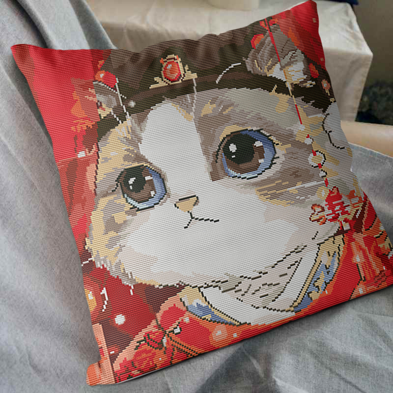 小娥姐姐现代客厅花嫁猫咪抱枕