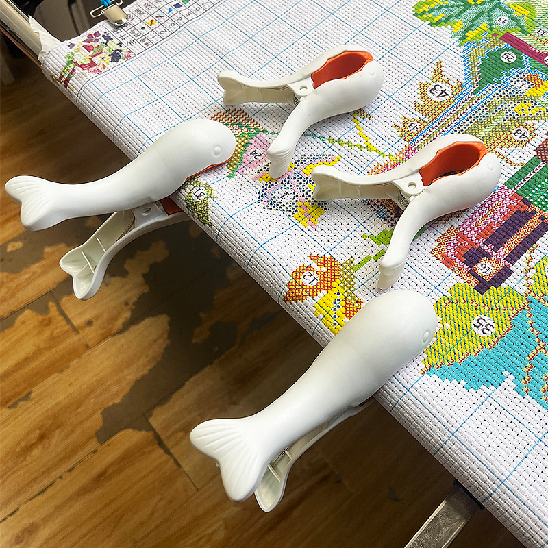 大夹子十字绣夹子固定器配件工具十字绣管子和夹子专用专业辅助