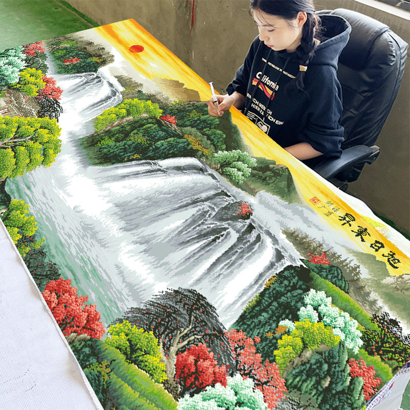 旭日东升财源广盛十字绣2025