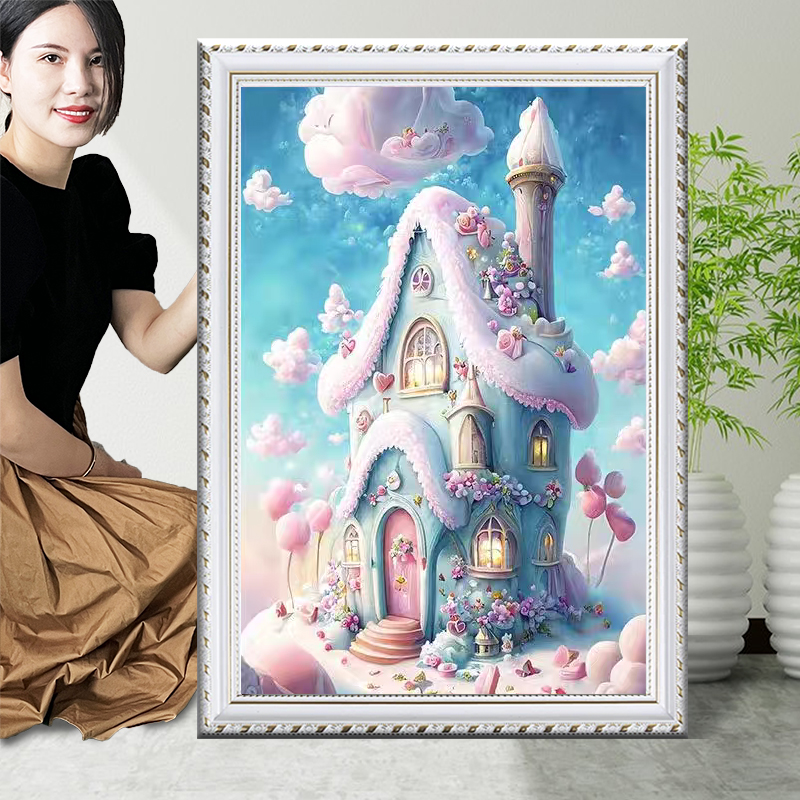 云朵小屋十字绣2025新款线绣