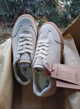 《微瑕》超值Rockfish英国女士云感布面德训鞋时尚平底休闲板鞋