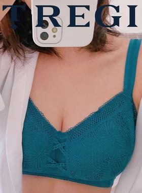仅75D 自留强推！娅*柜上208元超薄大胸显小无钢圈全罩杯聚拢文胸
