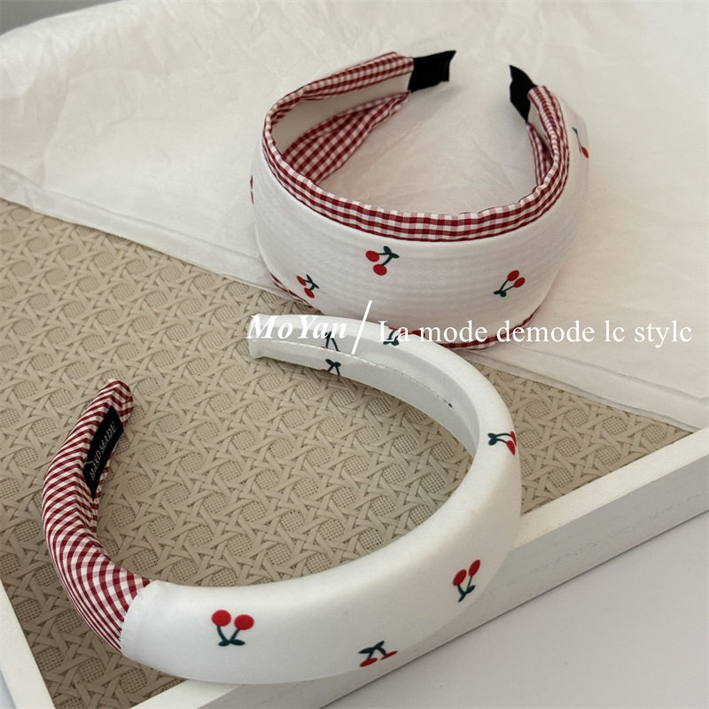 韩版小清新红色樱桃布艺发箍蕾丝花边大肠发圈甜美方巾发绳女头箍,饰品/流行首饰/时尚饰品新,发饰,淘宝优惠券,粉丝福利购,淘宝优惠卷