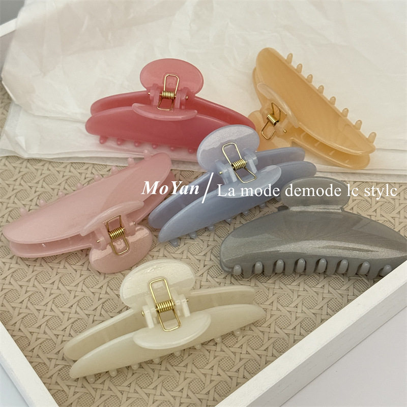 奶油粉蓝调调韩式PC抓夹气质元宝发抓鲨鱼夹盘发夹子发爪新款发卡,饰品/流行首饰/时尚饰品新,发饰,淘宝优惠券,粉丝福利购,淘宝优惠卷