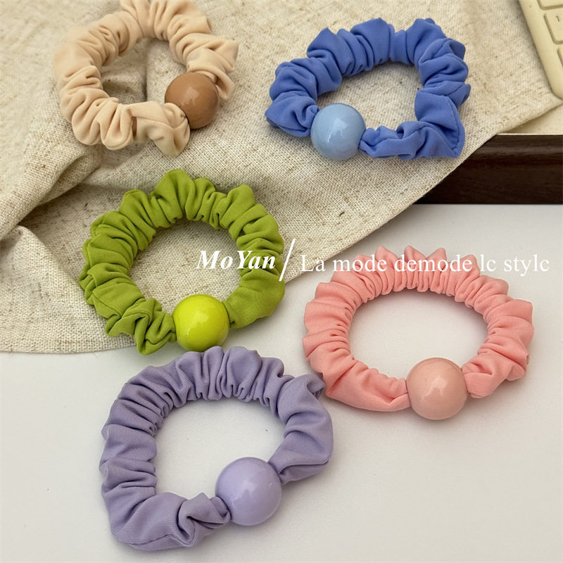 韩版糖果色发绳女甜美高弹力耐用头绳软萌少女扎头皮筋丸子头发圈
