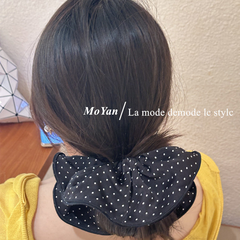 韩版简约双层锁边大圆盘大肠发圈高级感波点发绳气质百搭扎头绳女,饰品/流行首饰/时尚饰品新,发饰,淘宝优惠券,粉丝福利购,淘宝优惠卷