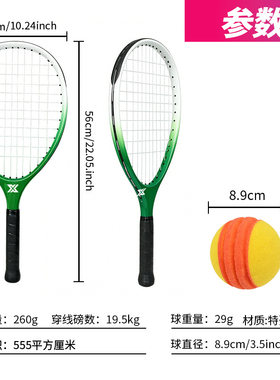 2026新运动TYPTI RACKET静音匹克球拍全碳纤维网球拍已穿线泡沫球