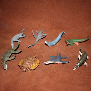 safari 儿童认知玩具 仿真远古动物模型场景摆件 三叠纪 龙鱼