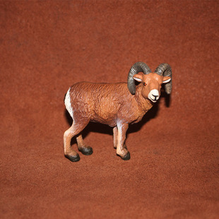 大角羚羊 野生动物 盘羊 仿真塑胶动物场景模型玩具 safari