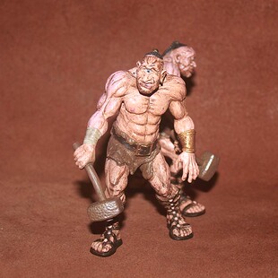 神话传说斜眼 人物摆件 独眼怪兽 仿真人偶模型玩具 safari