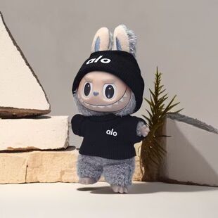 labubu挂件衣服alo针织套装 拉布布一二三代坐坐派对娃衣露露柠檬