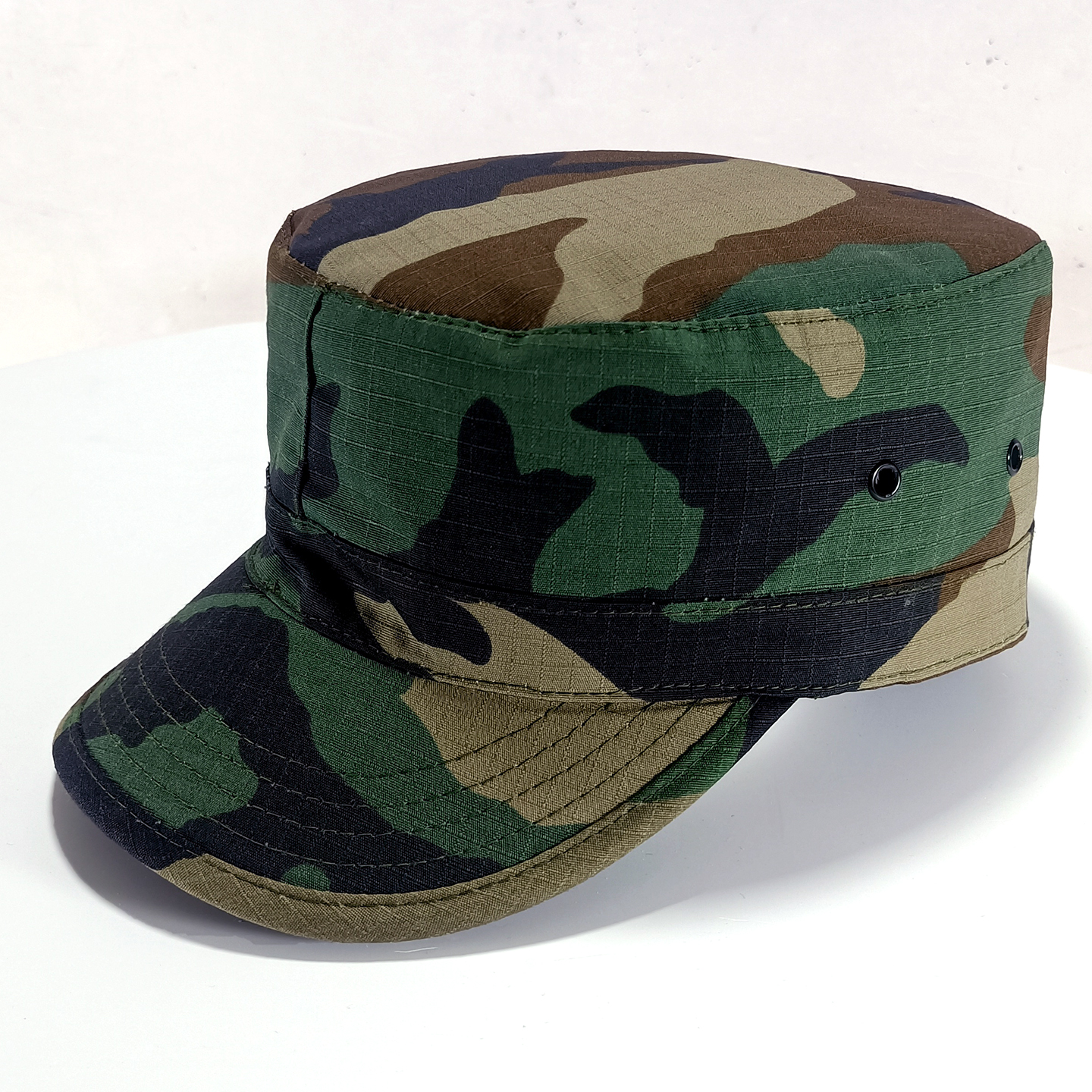 户外军迷美军绿色迷彩战术小兵帽作训鸭舌帽子男款平顶棒球帽调节