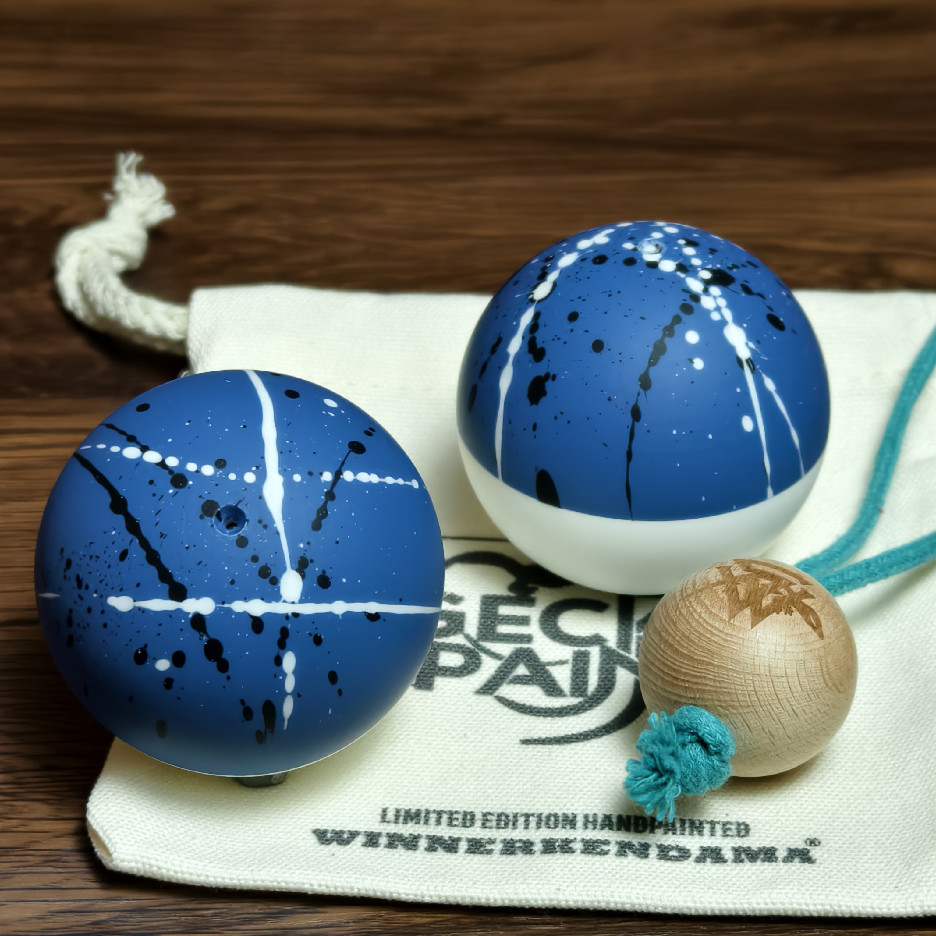 蓝调漂流赢家剑玉PLA壁虎漆防滑剑球高耐用漆面kendama防滑剑玉