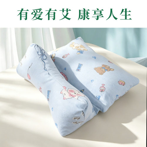 枕头护颈椎助睡眠荞麦壳三角连体枕家用反弓枕成人可拆卸组合枕芯