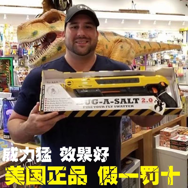 打苍蝇枪捕灭蚊子灭蝇枪盐巴散弹枪儿童创意玩具枪SALT POWER GUN 玩具/童车/益智/积木/模型 电动玩具枪 原图主图