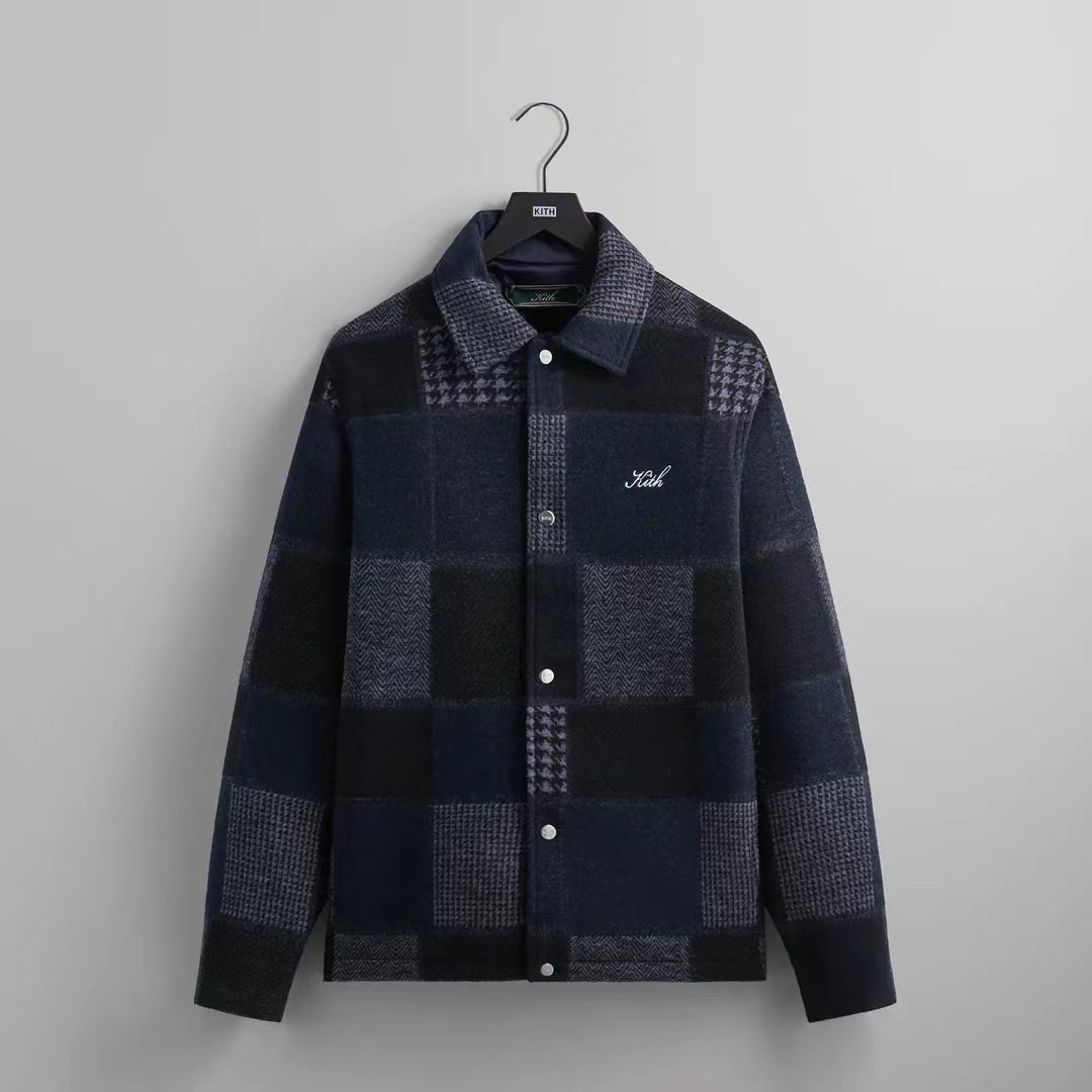 KITH Patchwork Wool Coaches Jacket 羊毛教练夹克