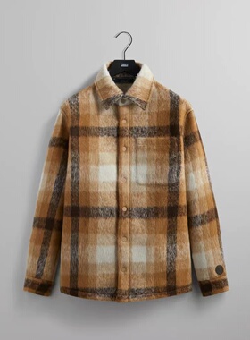 KITH Check Sheridan Shirt Jacket 23FW 法兰绒羊羔毛夹克