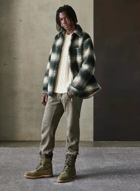 KITH SHERIDAN SHIRT JACKET 法兰绒羊羔绒夹克外套