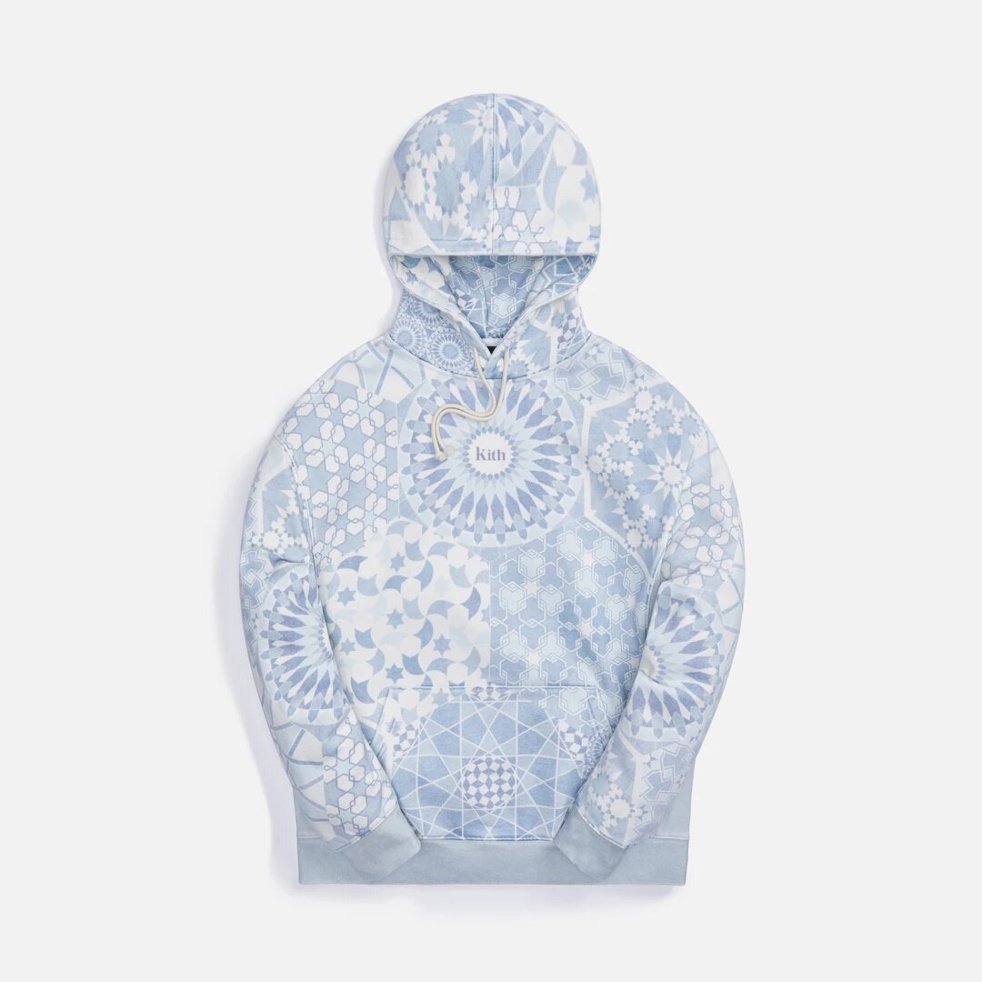 现货 KITH Moroccan Tile Hoodie 摩洛哥图案系列帽衫卫衣
