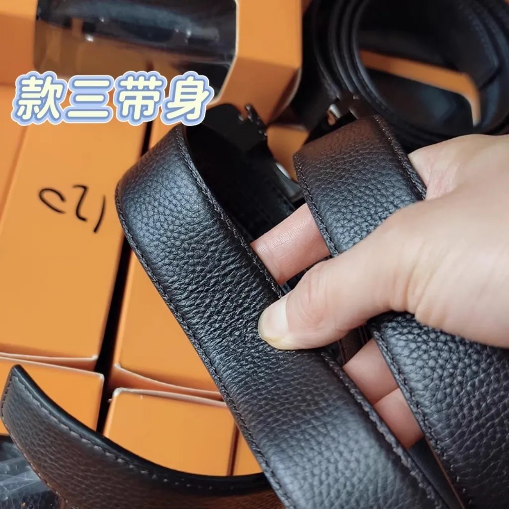 品牌尾货皮带男士真皮自动扣腰带2025新款牛皮商务中年青年裤带