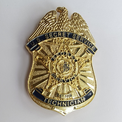 军迷美国特勤局大胸徽胸章部门识别章金属徽章标胸针帽徽肩章勋章