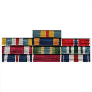 军迷美国原品空君将官常服礼服彩色布条胸章勋略胸徽资历架勋章