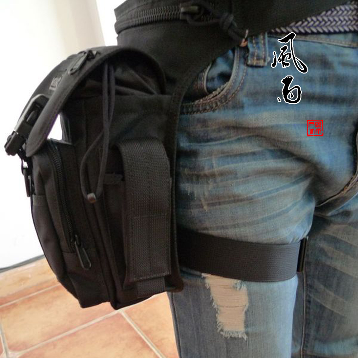 马盖先机动腰包 多功能战术户外 运动骑行防泼水锦纶腿包 0401