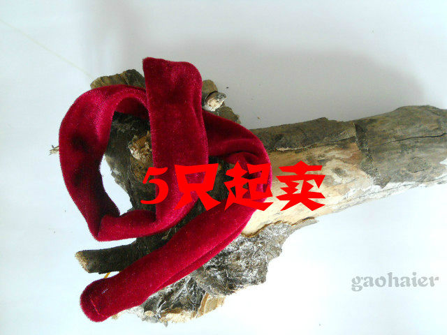 笛子萧配件红色绒布袋套可拎图片