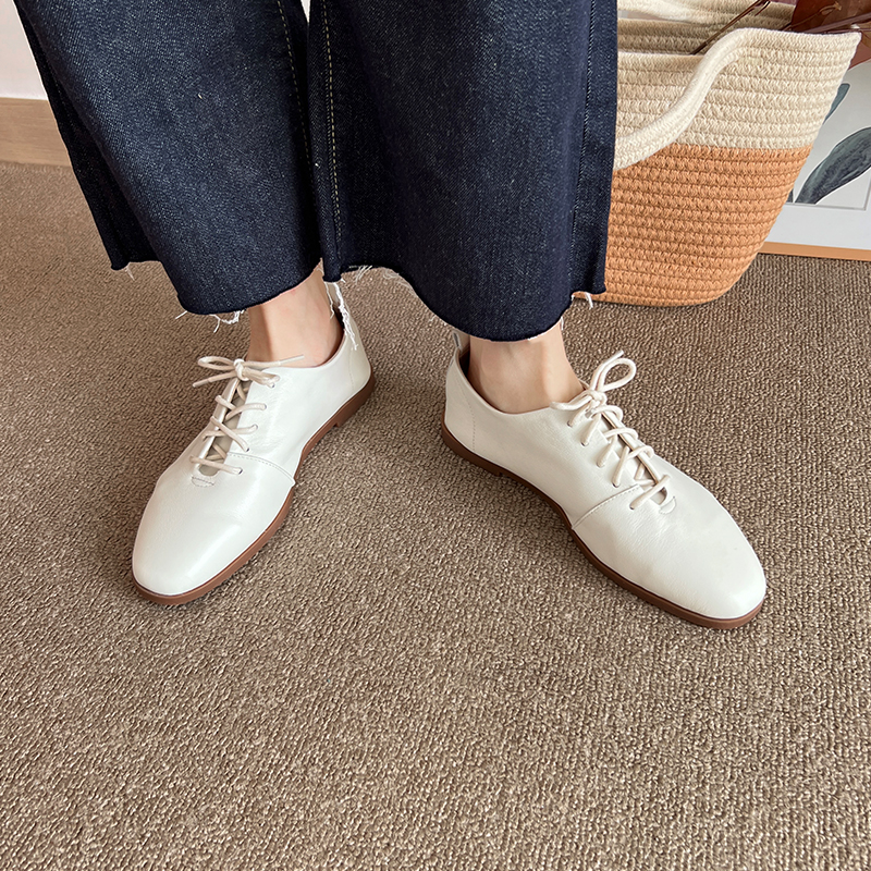 林印象系带单鞋英伦风