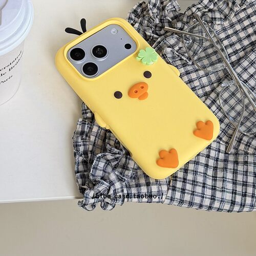 可爱四叶草鼻孔鸡iPhone手机壳