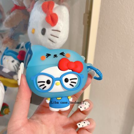 ins夏日清凉酷儿猫咪适用airpods4苹果无线蓝牙耳机壳airpodspro3新款airpods1/2代耳机套硅胶防摔三代保护套