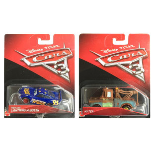 美泰赛车总动员3合金小车模型玩具轿车男孩儿童成品 闪电麦昆板牙