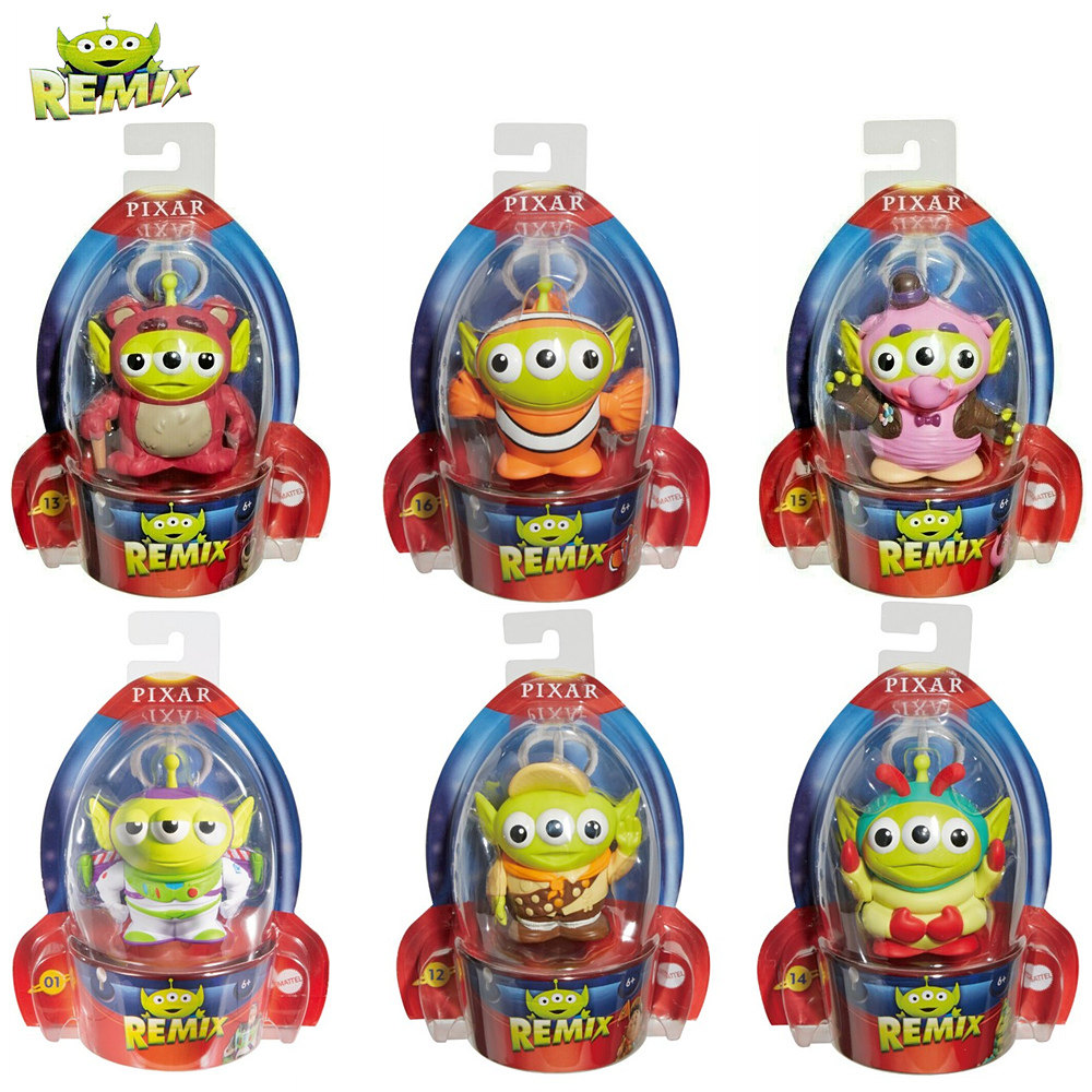 美泰皮克斯动画变装造型迷你外星人三眼仔公仔模型手办玩具总动员