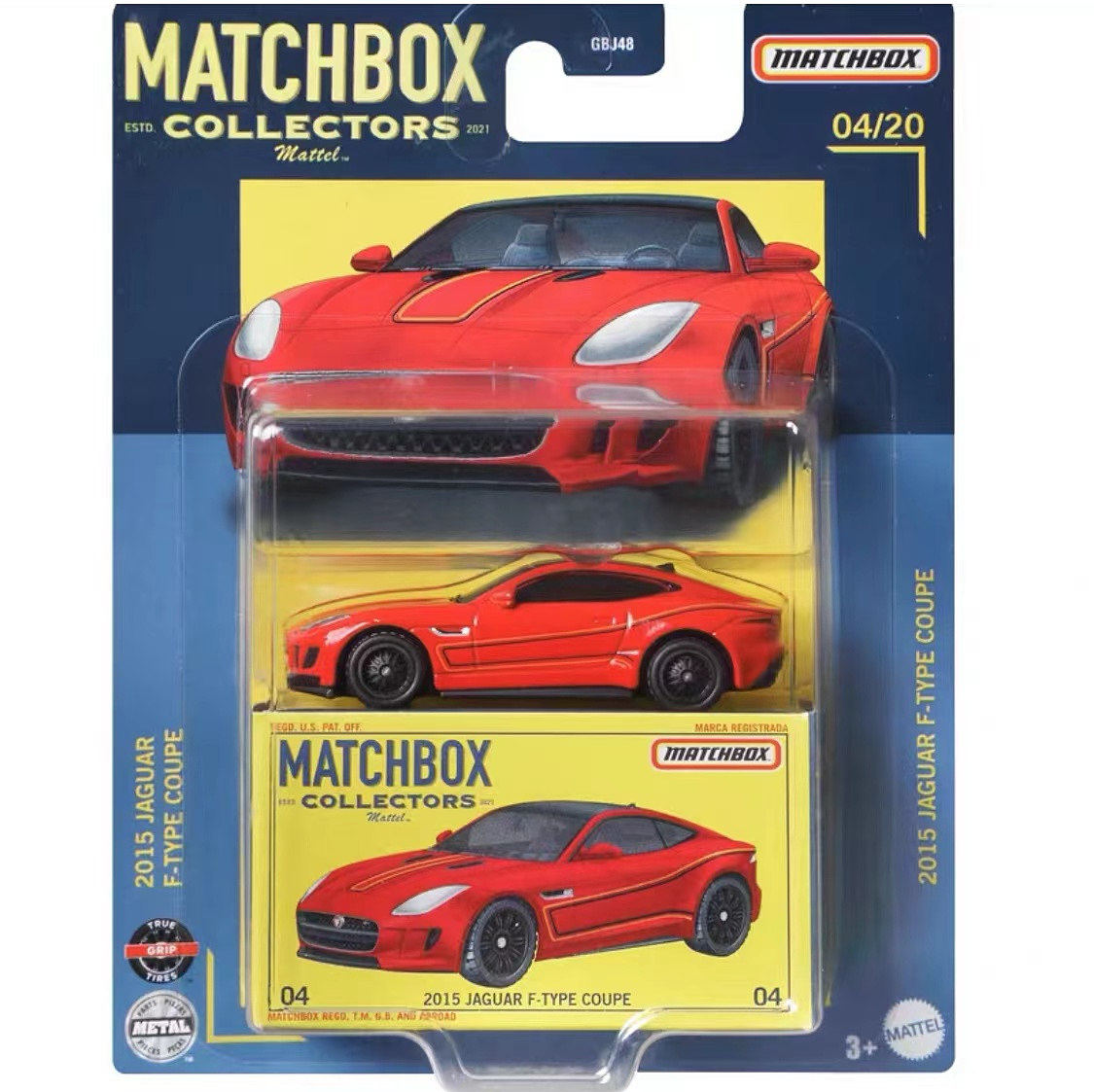 MATCHBOX火柴盒珍藏系列小跑车模型捷豹F型轿车'15 JAGUAR F-TYPE