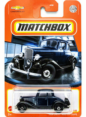 MATCHBOX火柴盒城市英雄小车合金模型玩具雪佛兰老爷车'34 MASTER