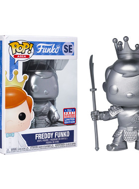 FUNKO FREDDY-关羽POP公仔 2021上海夏日展会限定镀铬款GUAN YU