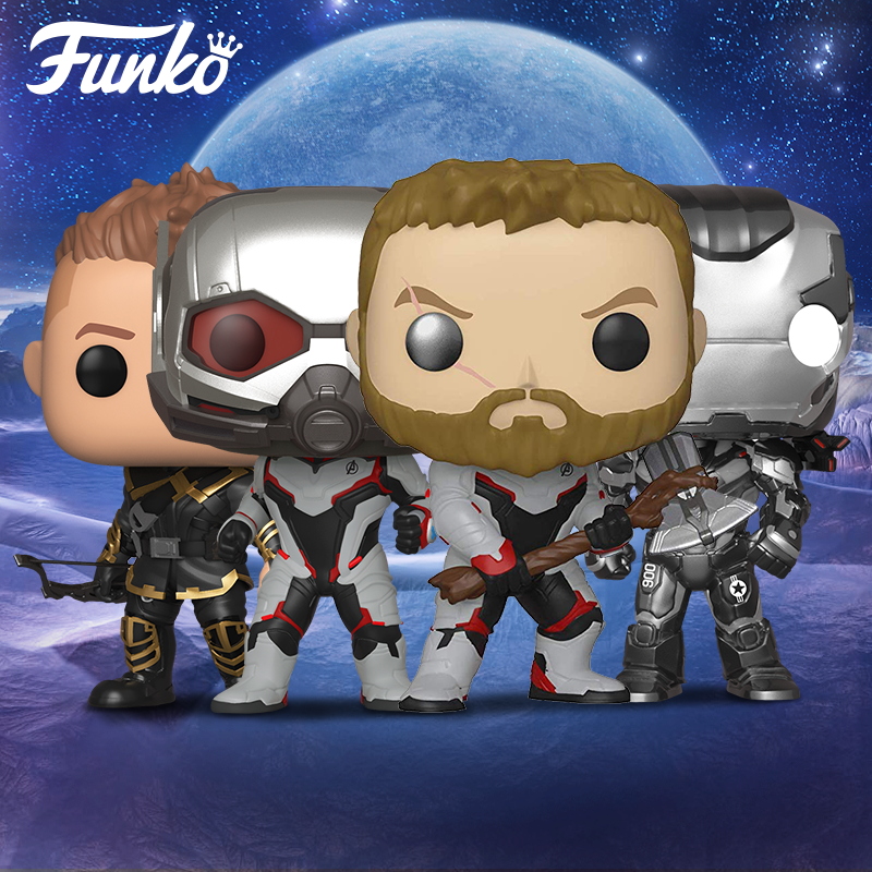 FUNKO漫威复仇者联盟POP公仔钢铁侠雷神惊奇队长摇头手办玩具模型