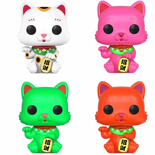 FUNKO亚洲龙年限量版幸运猫POP公仔模型 手办玩具摆件可爱招财猫