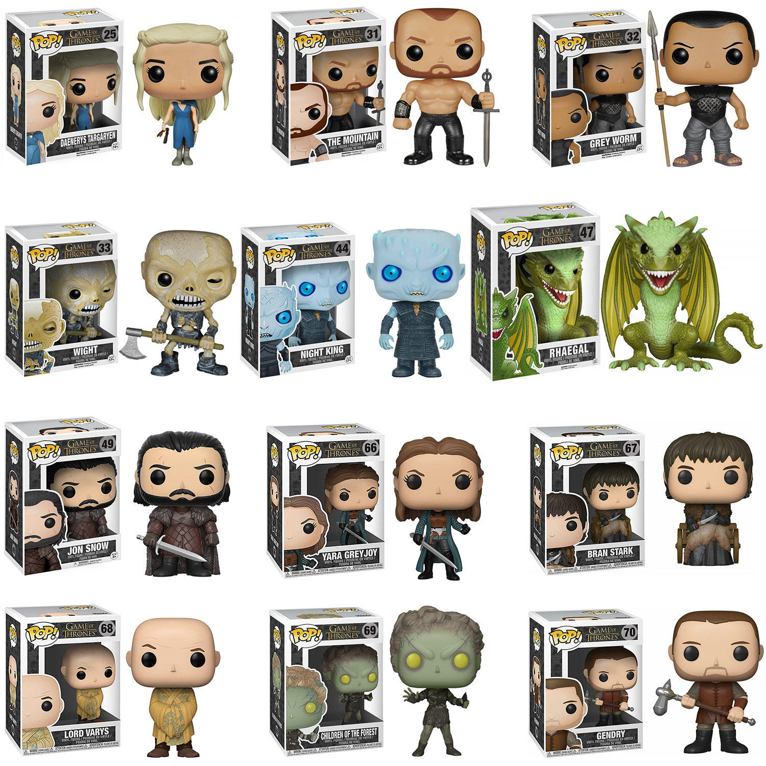 FUNKO影视权力的游戏POP公仔手办模型冰与火之歌人偶玩具龙之家族