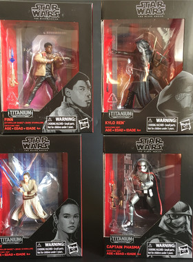 孩之宝星球大战黑色系列人物 钛合金珍藏可动公仔手办玩具模型