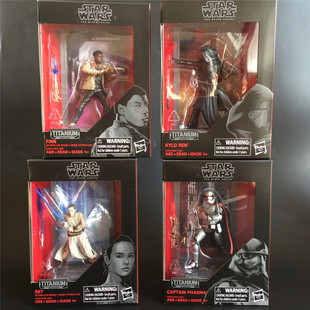 孩之宝星球大战黑色系列人物 钛合金珍藏可动公仔手办玩具模型