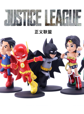 HEROCROSS DC正义联盟超人闪电侠蝙蝠侠神奇女侠公仔可动模型玩具