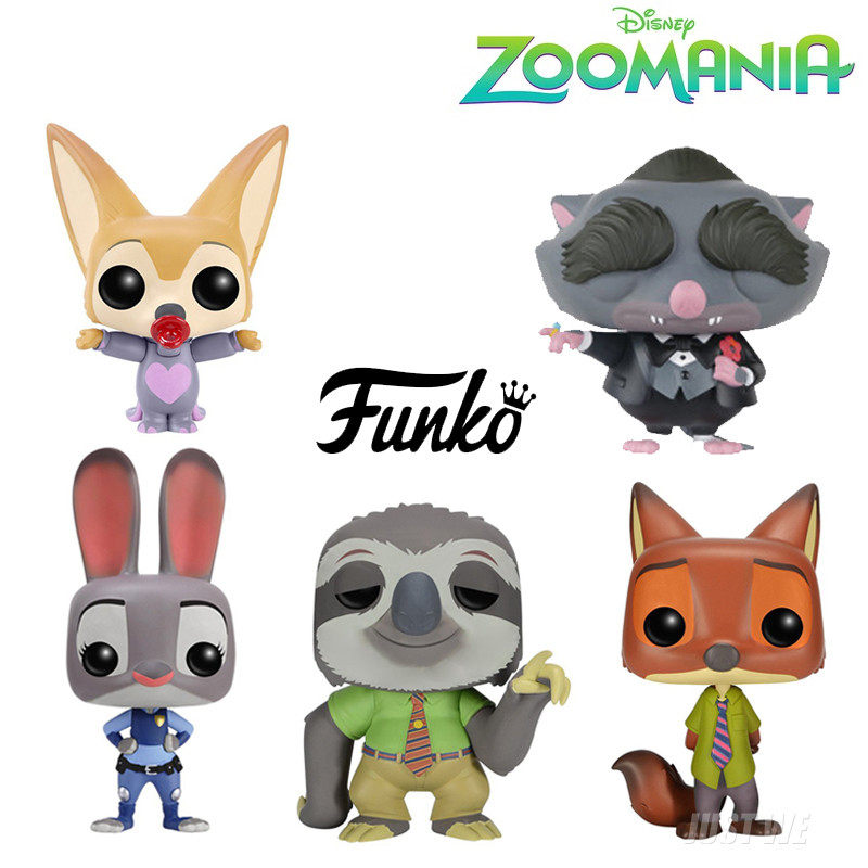 FUNKO POP正版迪士尼 疯狂动物城兔朱迪 狐尼克手办公仔模型潮玩