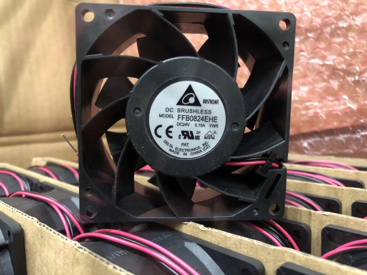 【Delta台达正品散热风扇】 FFB0824EHE 80*80*38 24V 0.75A